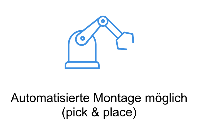 Automatisierte Montage möglich